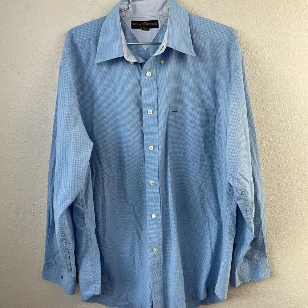 Tommy Hilfiger Golf Button Down Shirt Size L EUC